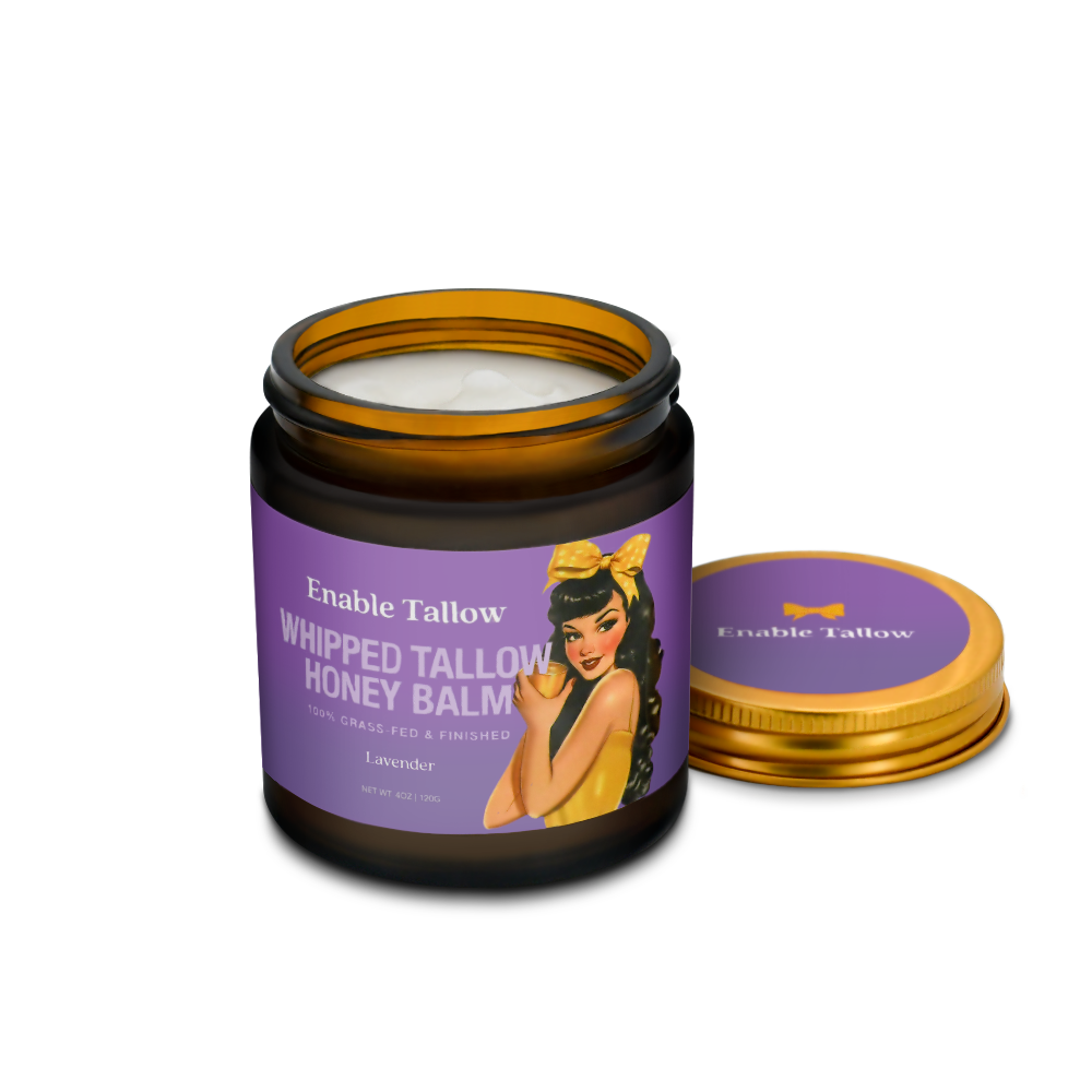 Whipped Beef Tallow and Manuka Honey Balm - Lavender