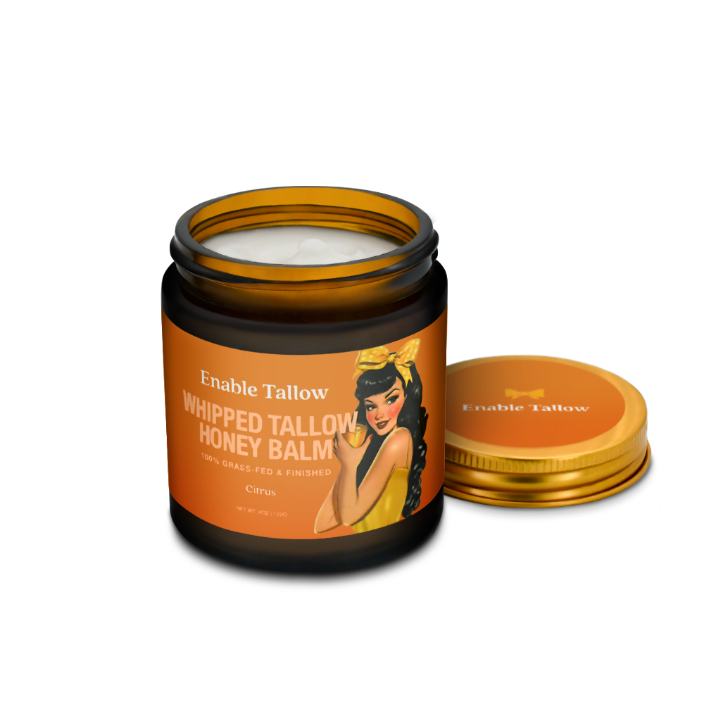 Whipped Beef Tallow and Manuka Honey Balm - Citrus