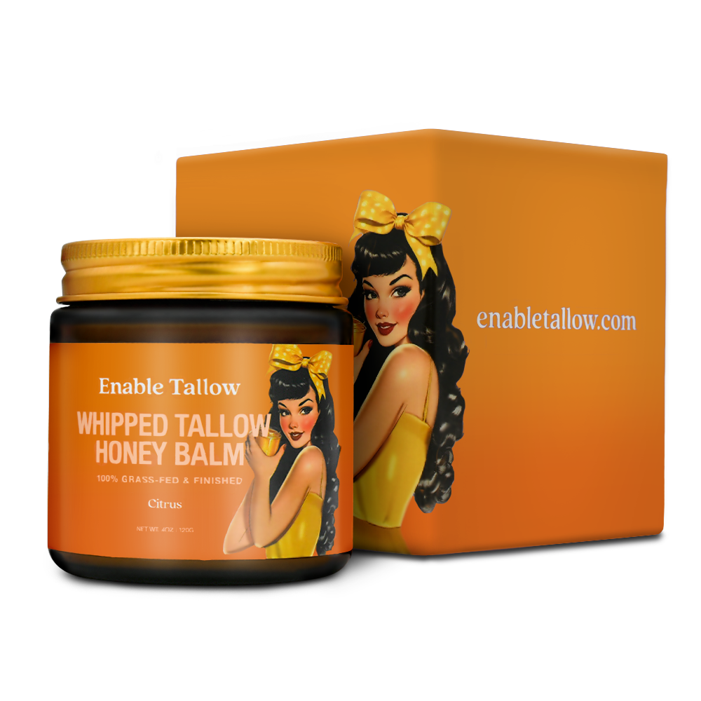 Whipped Beef Tallow and Manuka Honey Balm - Citrus