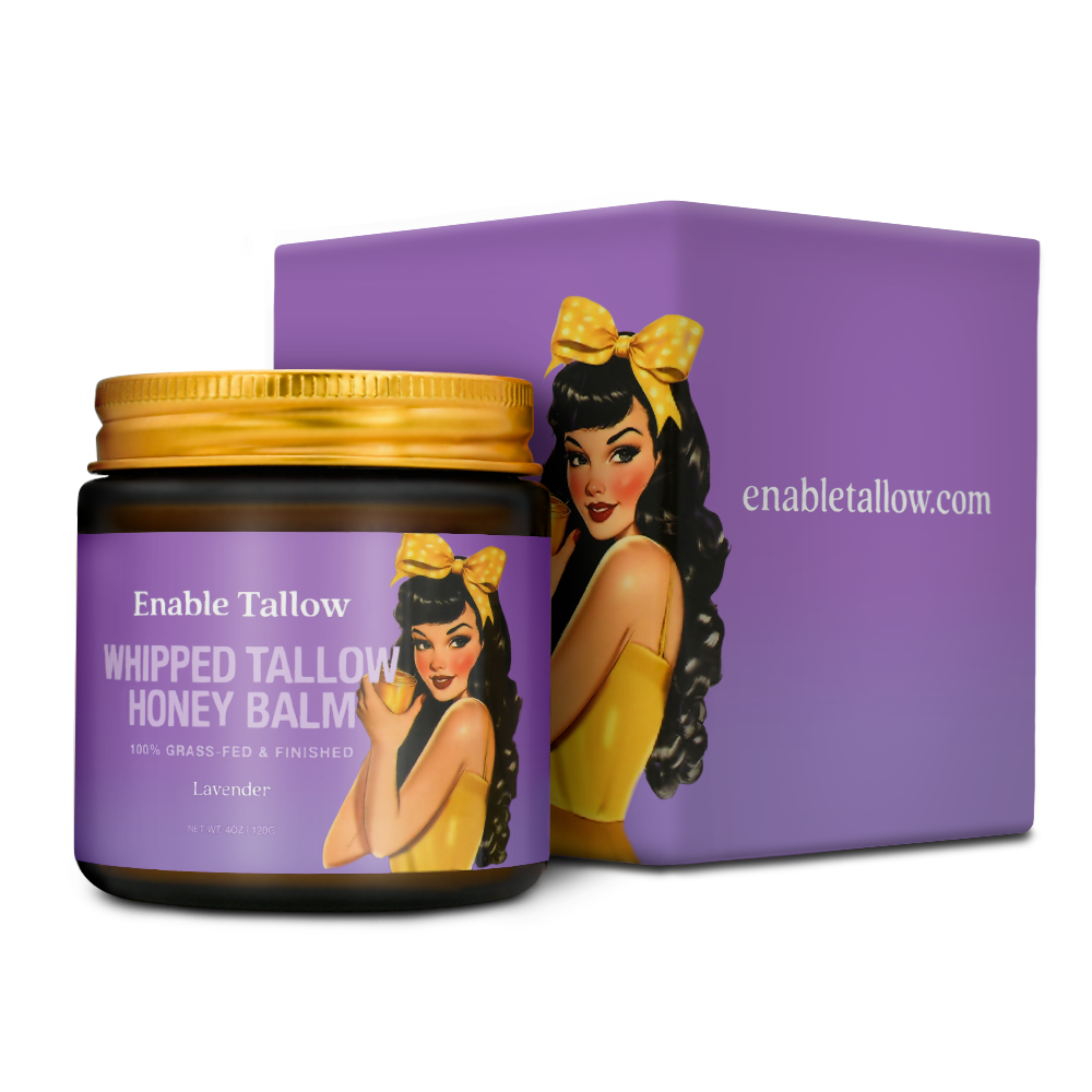 Whipped Beef Tallow and Manuka Honey Balm - Lavender