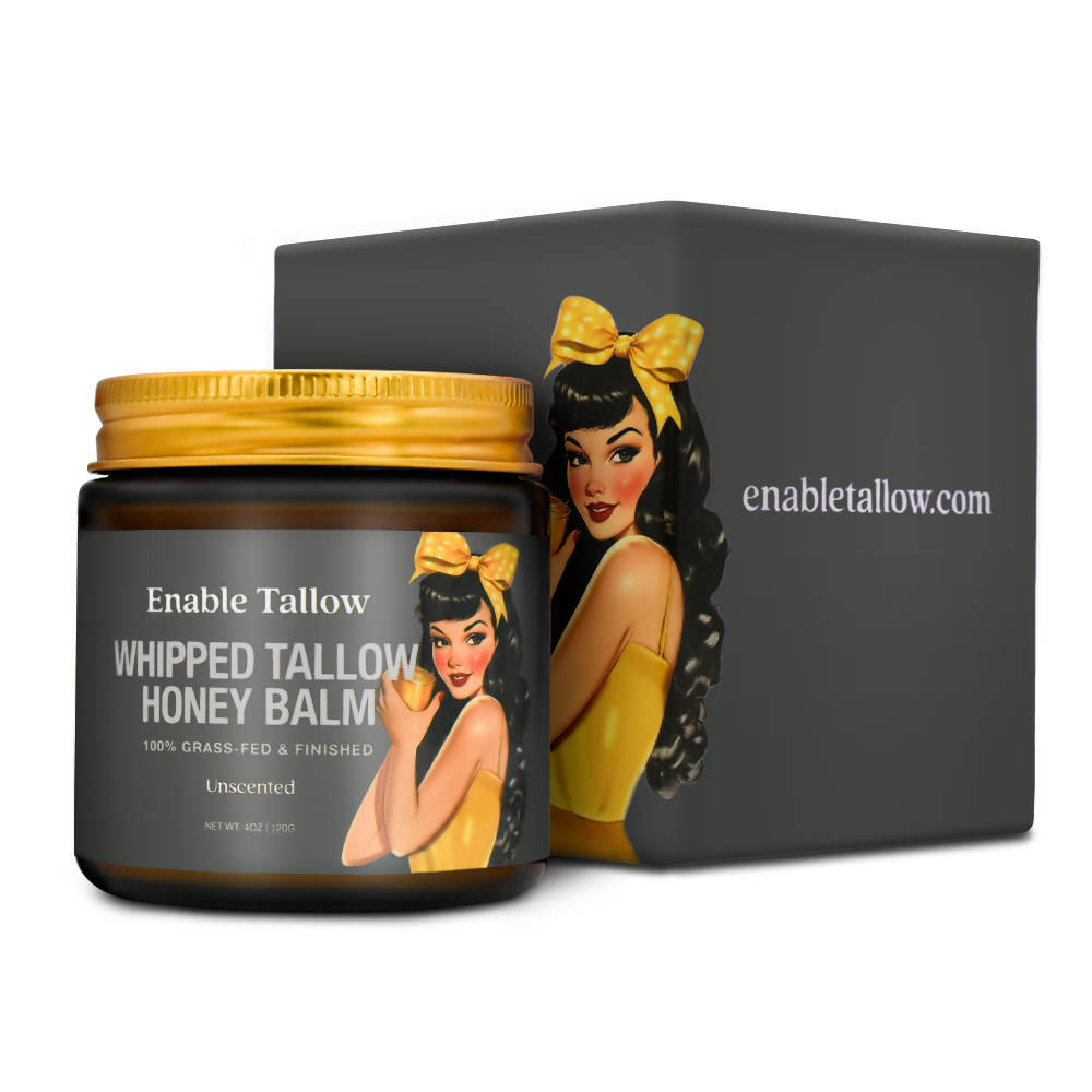 Whipped Beef Tallow and Manuka Honey Balm - Unscented