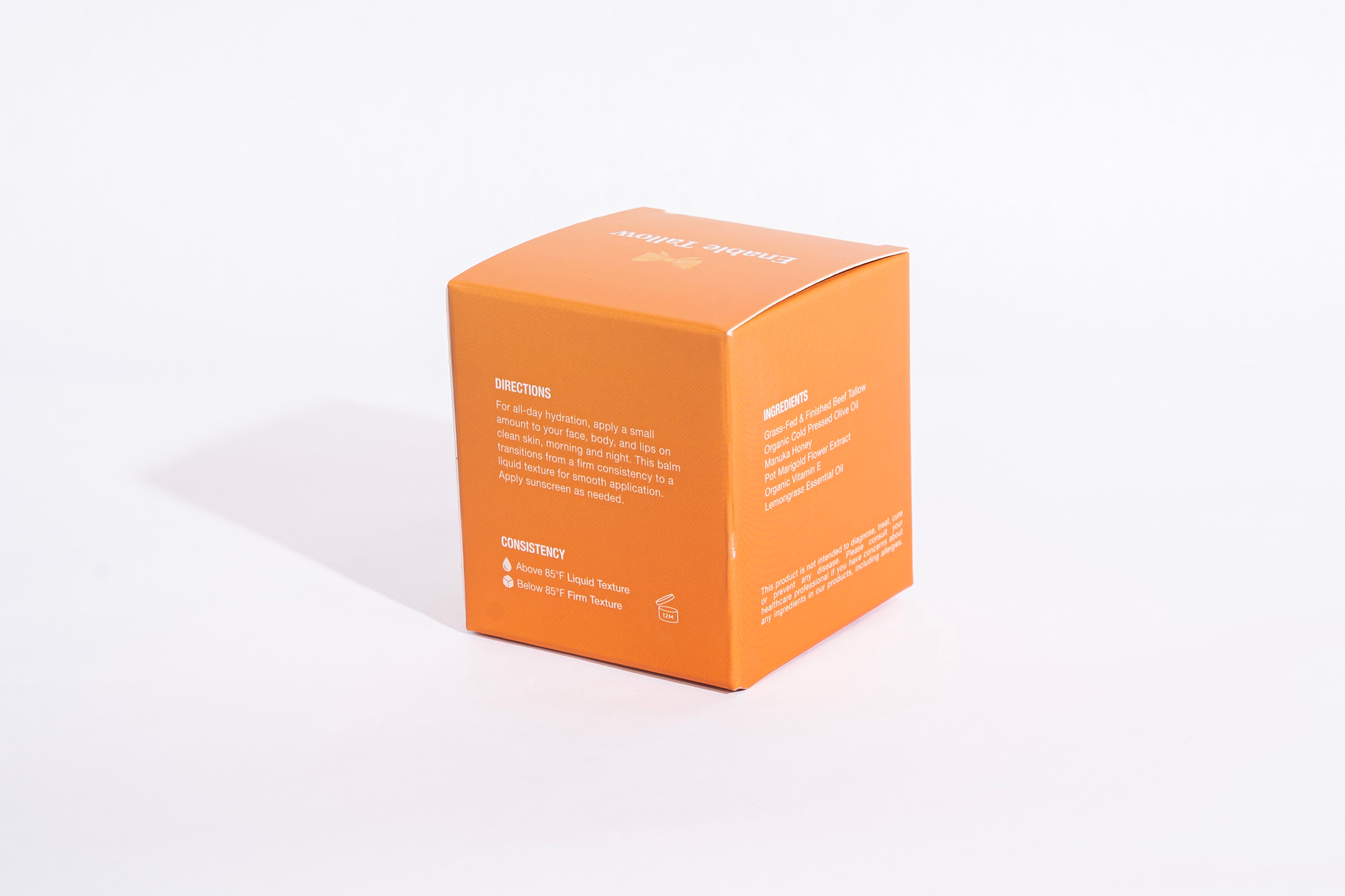 Whipped Beef Tallow and Manuka Honey Balm - Citrus