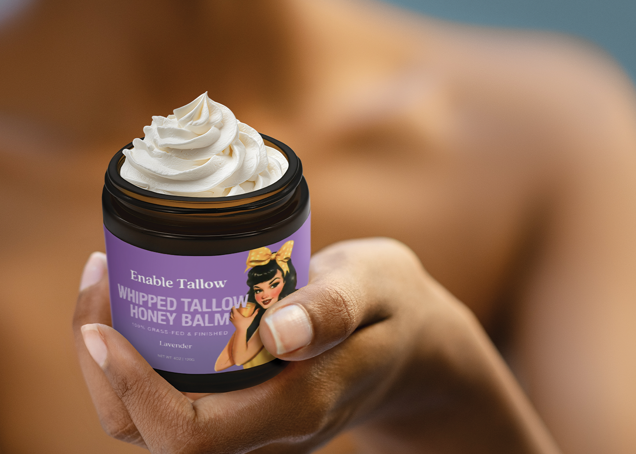 Whipped Beef Tallow and Manuka Honey Balm - Lavender