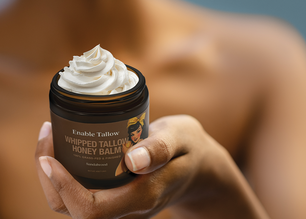 Whipped Beef Tallow and Manuka Honey Balm - Sandalwood