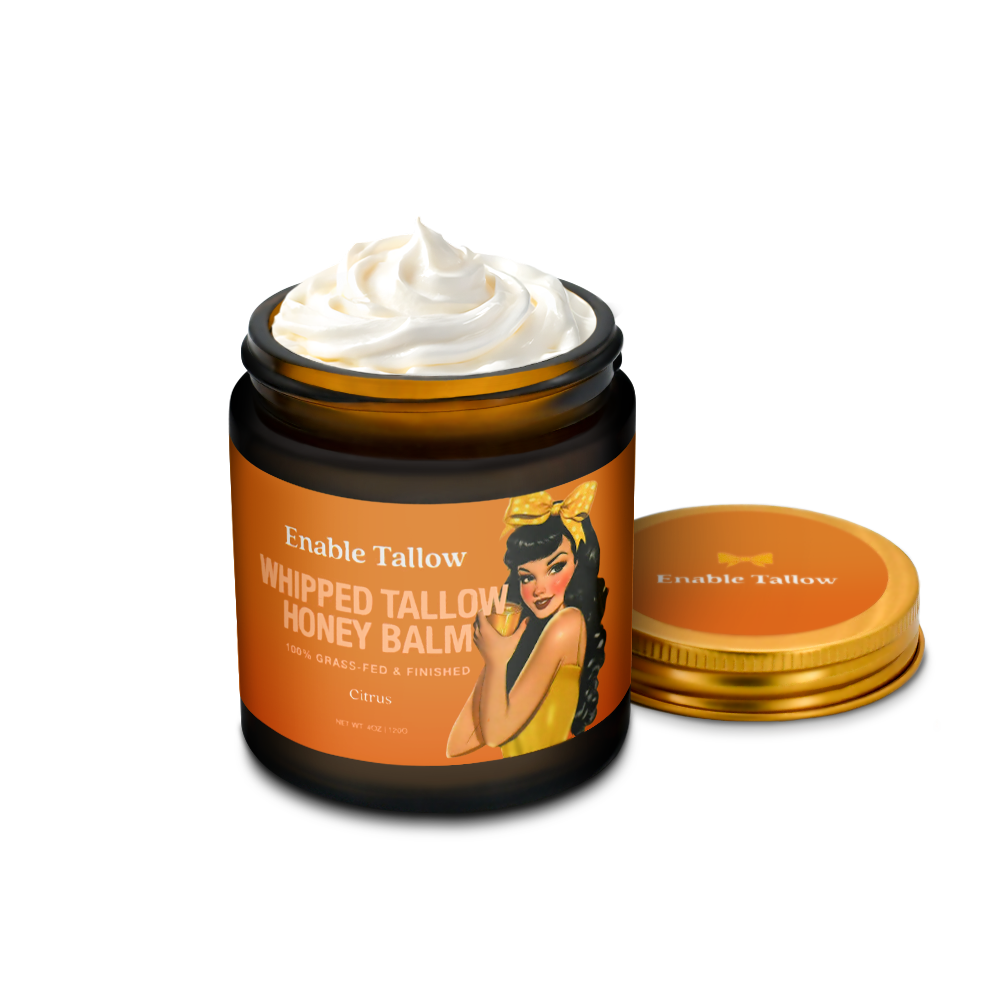 Whipped Beef Tallow and Manuka Honey Balm - Citrus
