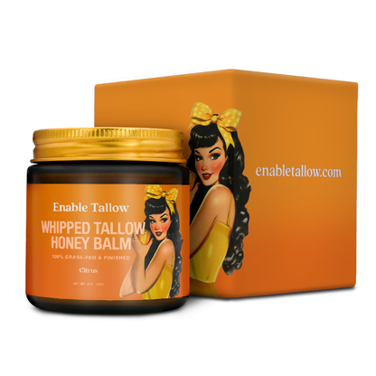 Whipped Beef Tallow and Manuka Honey Balm - Citrus