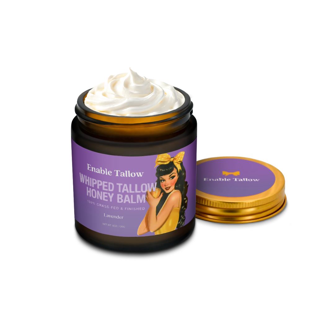 Whipped Beef Tallow and Manuka Honey Balm - Lavender