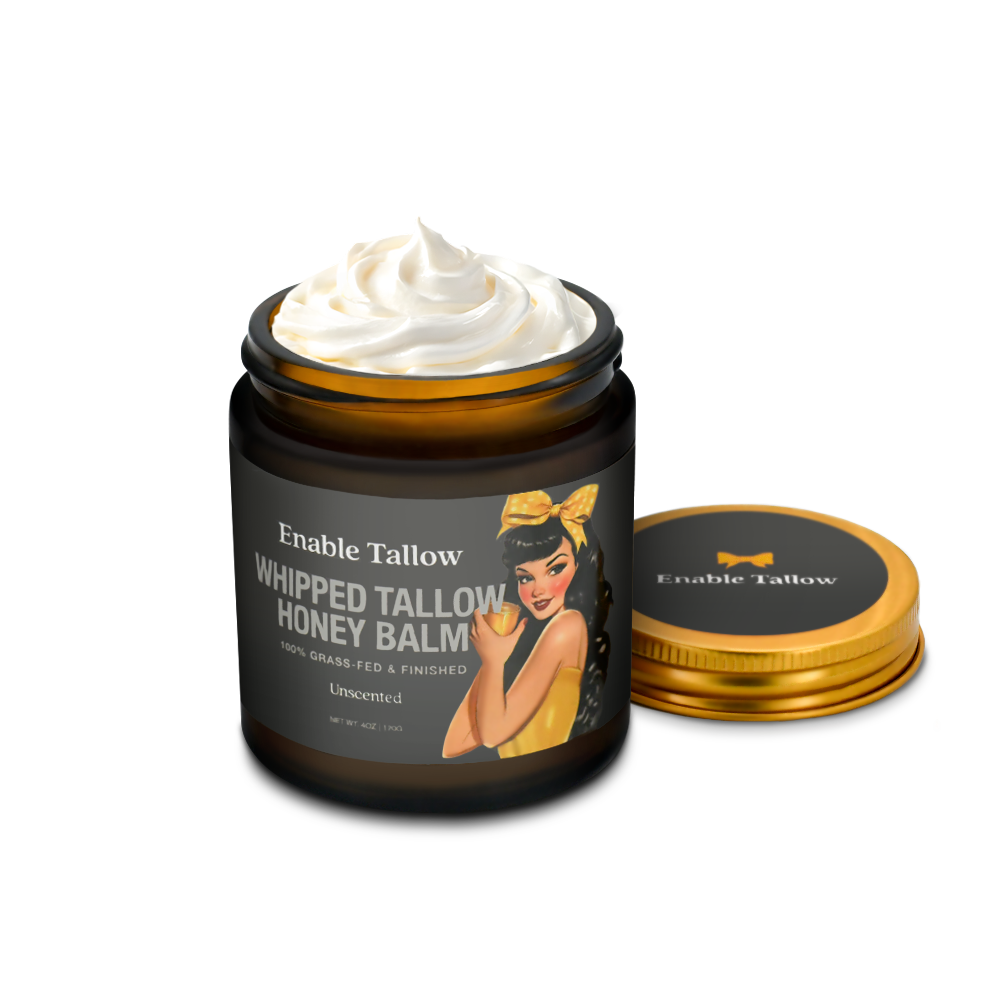 Whipped Beef Tallow and Manuka Honey Balm - Unscented